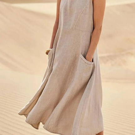 Dune | Sleeveless Scoop Neck Midi Dress