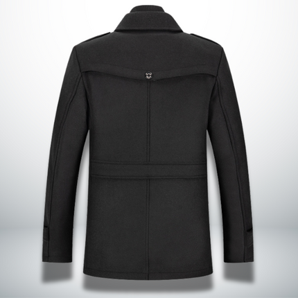 Edward | Men's Wool Winter Coat with Zip Collar