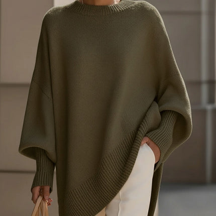 Elaris | Effortless Comfort Oversized Poncho Sweater