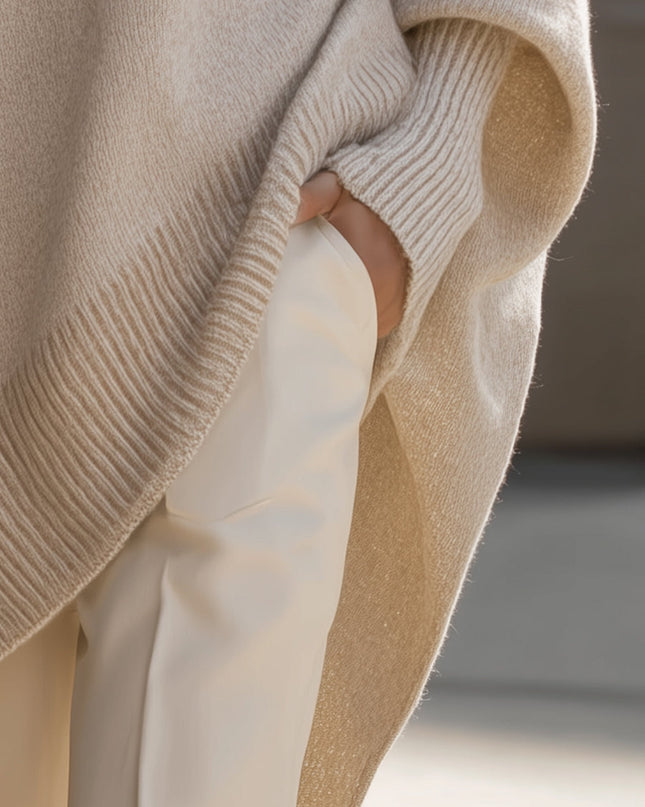 Elaris | Effortless Comfort Oversized Poncho Sweater