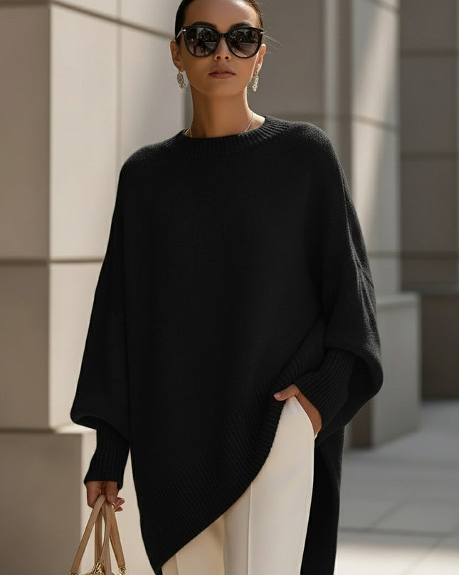 Elaris | Effortless Comfort Oversized Poncho Sweater