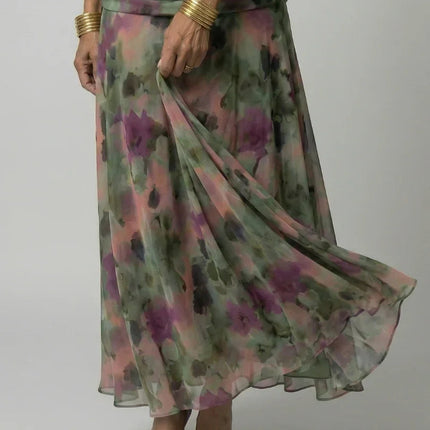 Celeste | Floral Off-Shoulder Flowing Midi Dress