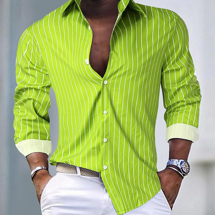 Elianor | Smart Everyday Men's Striped Button-Up Shirt