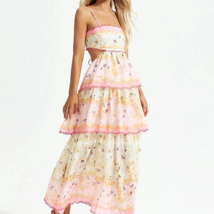 Elliana | Tiered Floral Summer Maxi Dress