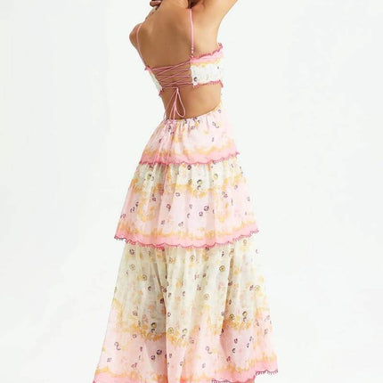 Elliana | Tiered Floral Summer Maxi Dress