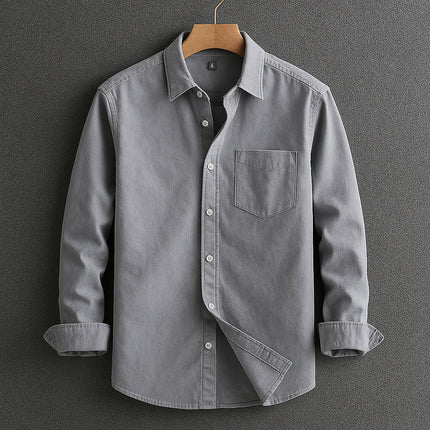 Elmor | Men's Long Sleeve Button-Up Shirt