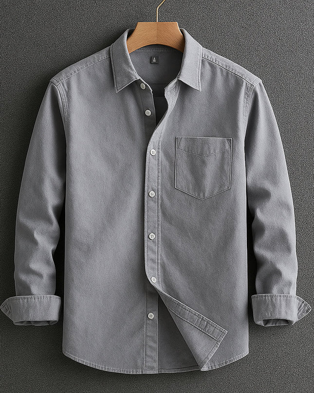 Elmor | Men's Long Sleeve Button-Up Shirt