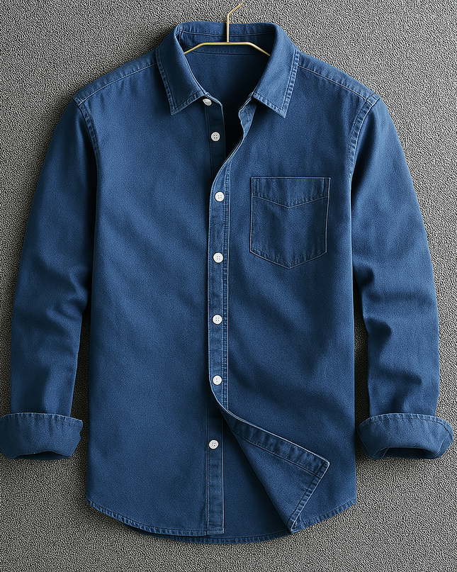 Elmor | Men's Long Sleeve Button-Up Shirt