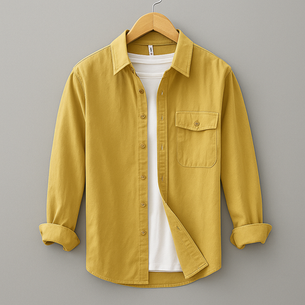 Elmor | Men's Long Sleeve Button-Up Shirt