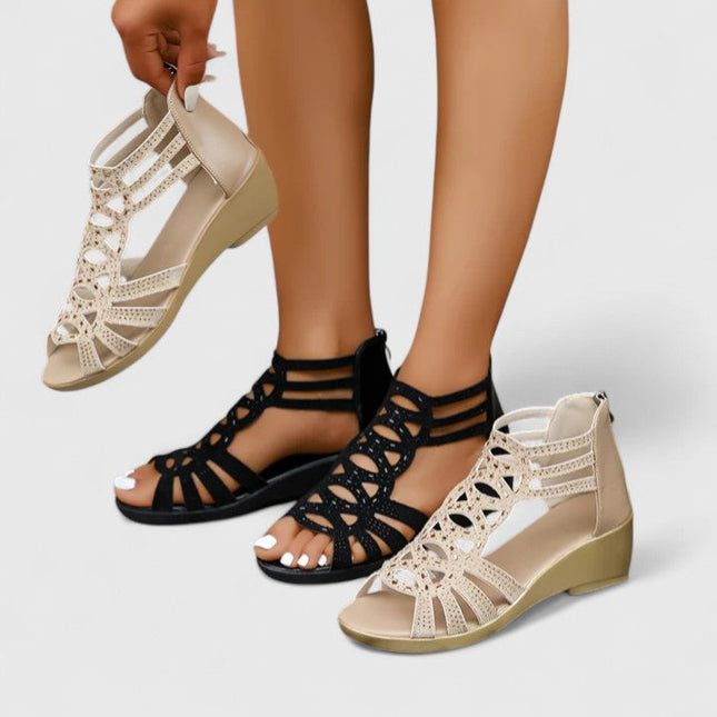 Elowen | Orthopedic Strappy Wedge Sandals