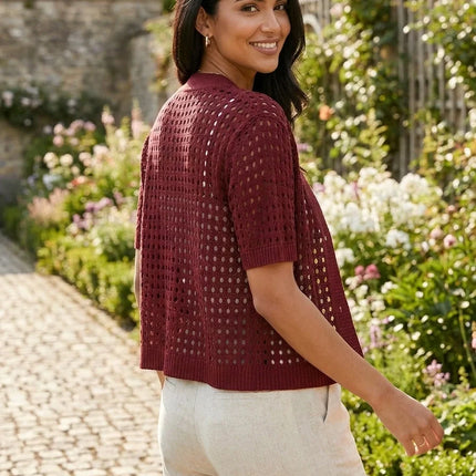 Elysienne | Breezy Comfort Short Sleeve Cardigan
