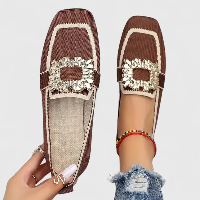 Estella | Comfort Square Toe Loafers