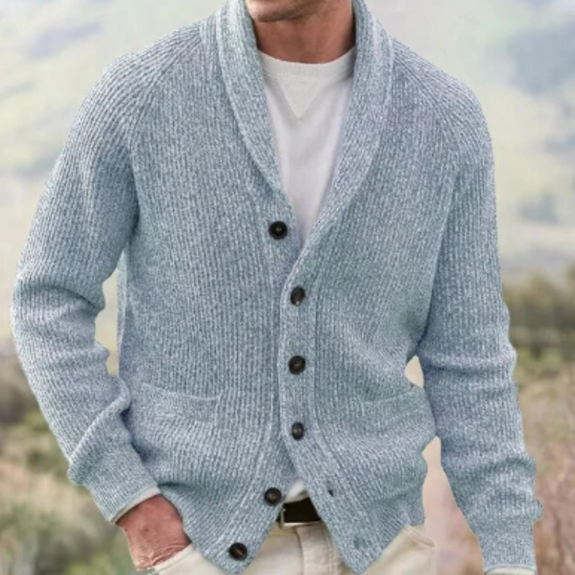 Ethan | Men's Shawl Collar Button Cardigan
