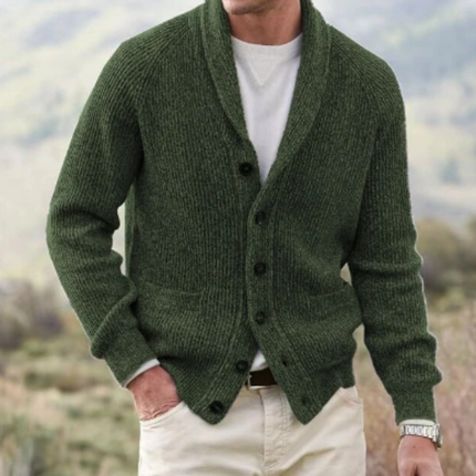 Ethan | Men's Shawl Collar Button Cardigan