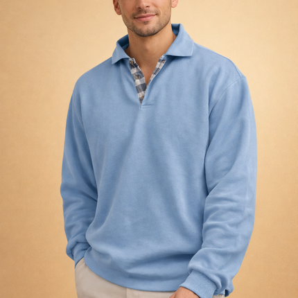 Ethan | Smart Everyday Long Sleeve Polo Shirt for Men