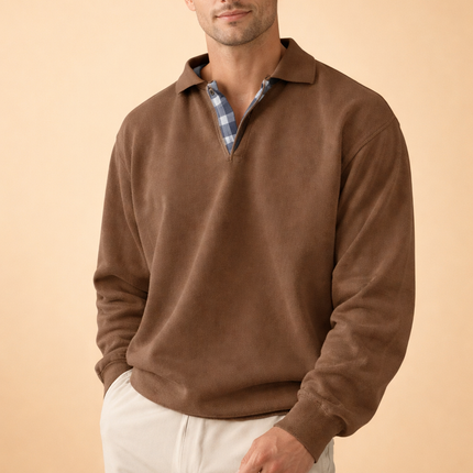 Ethan | Smart Everyday Long Sleeve Polo Shirt for Men