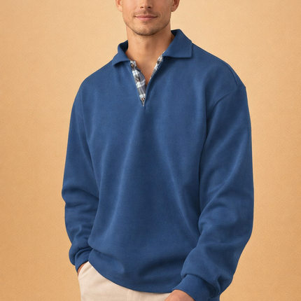 Ethan | Smart Everyday Long Sleeve Polo Shirt for Men