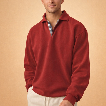 Ethan | Smart Everyday Long Sleeve Polo Shirt for Men