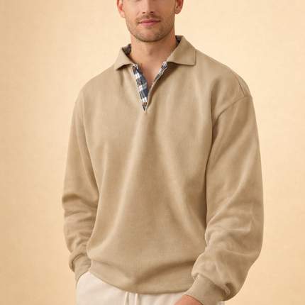 Ethan | Smart Everyday Long Sleeve Polo Shirt for Men