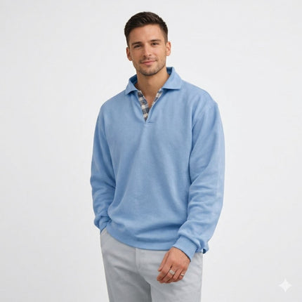 Ethan | Smart Everyday Long Sleeve Polo Shirt for Men