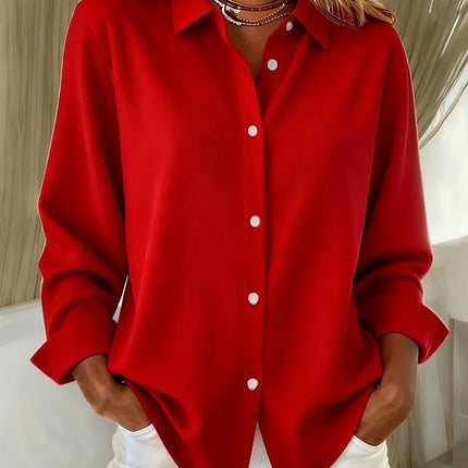 Evadne | Women's Button Down Shirt – Oversized Fit