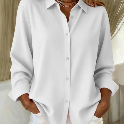 Evadne | Women's Button Down Shirt – Oversized Fit