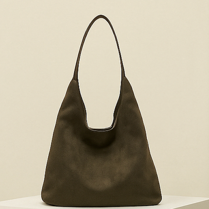 Evadne | Women's Vegan Suede Hobo Bag – Soft Tote
