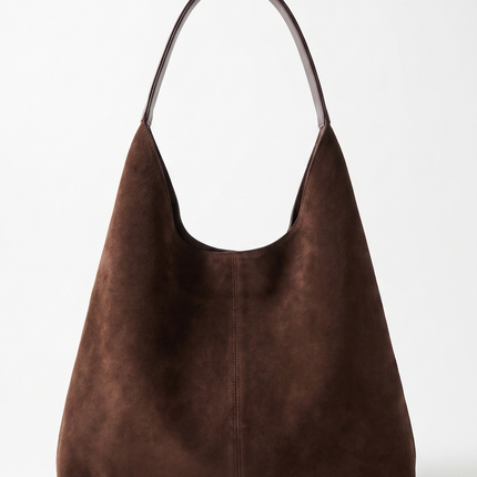 Evadne | Women's Vegan Suede Hobo Bag – Soft Tote