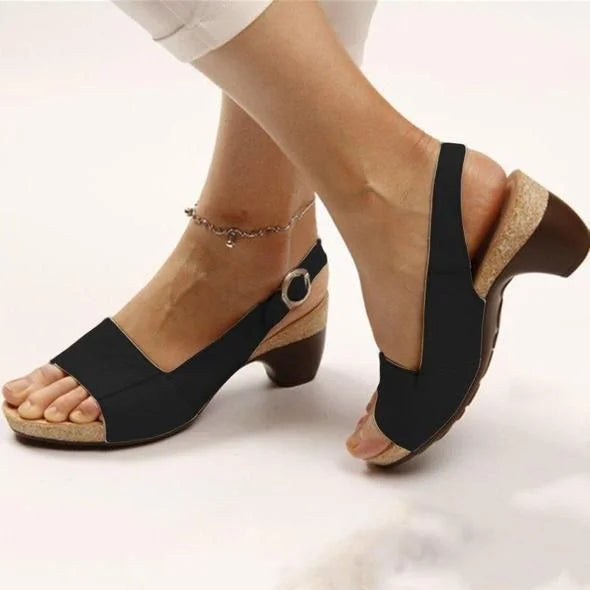 Fallon | Block Heel Slingback Sandals