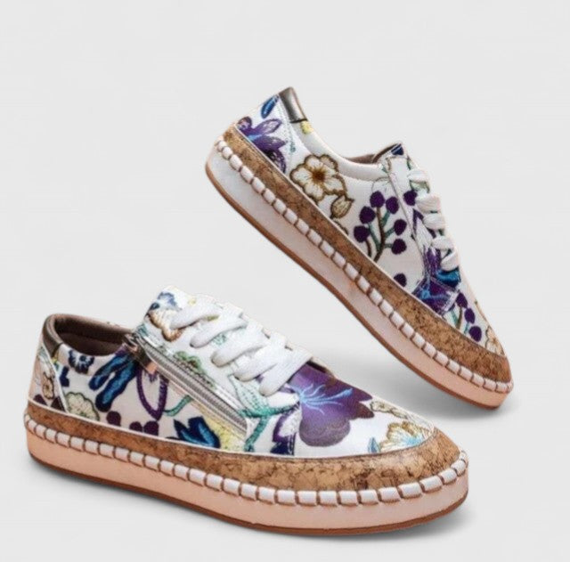 Fiora | Floral Print Platform Sneakers