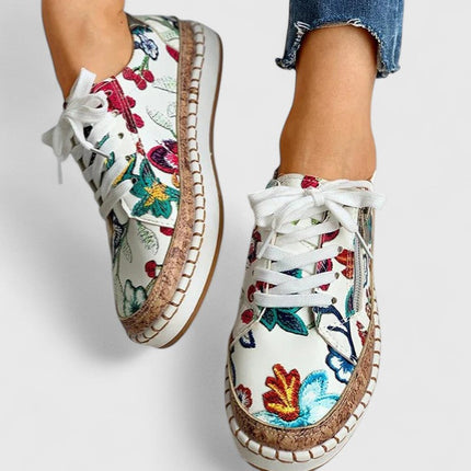 Fiora | Floral Print Platform Sneakers