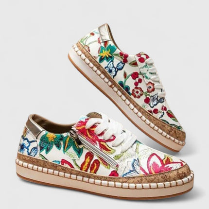 Fiora | Floral Print Platform Sneakers