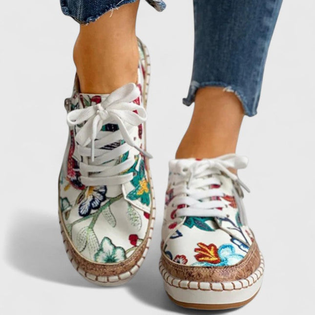 Fiora | Floral Print Platform Sneakers
