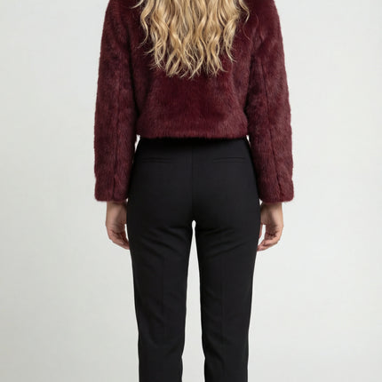 Fleur | Women's Faux Fur Cropped Jacket