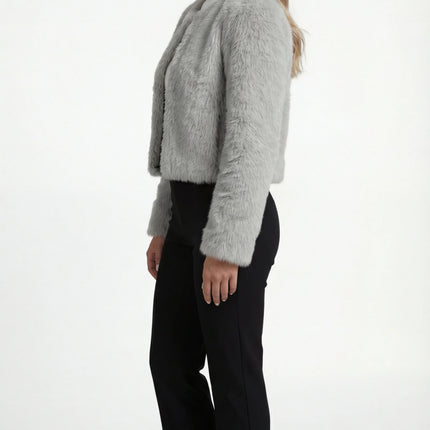 Fleur | Women's Faux Fur Cropped Jacket