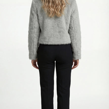 Fleur | Women's Faux Fur Cropped Jacket