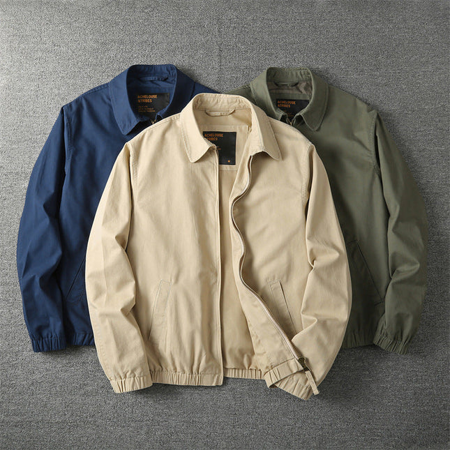 Men’s Lightweight Zip-Front Casual Jacket