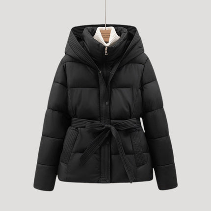Hadley | Women's Puffer Jacket Hooded Belted Winter