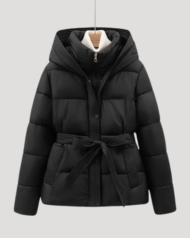 Hadley | Women's Puffer Jacket Hooded Belted Winter