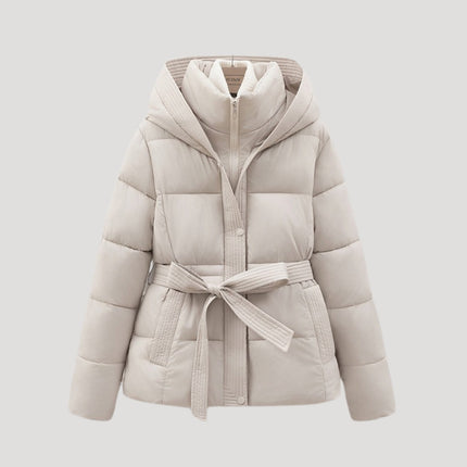 Hadley | Women's Puffer Jacket Hooded Belted Winter
