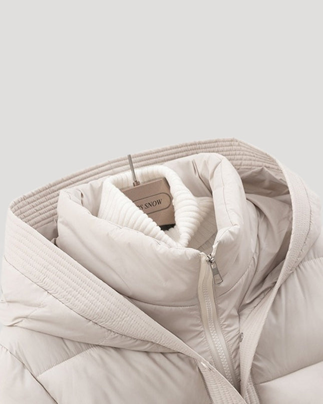 Hadley | Women's Puffer Jacket Hooded Belted Winter