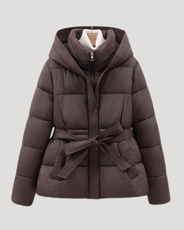 Hadley | Women's Puffer Jacket Hooded Belted Winter