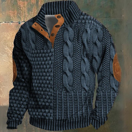 Halvoric | Rugged Comfort Men's Cable Knit Sweater