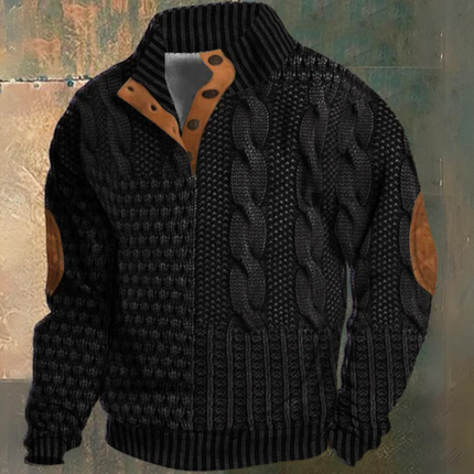 Halvoric | Rugged Comfort Men's Cable Knit Sweater