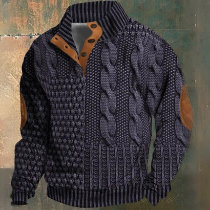 Halvoric | Rugged Comfort Men's Cable Knit Sweater