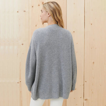 Harper | Women's Oversized Cardigan V-Neck Button Front Knit