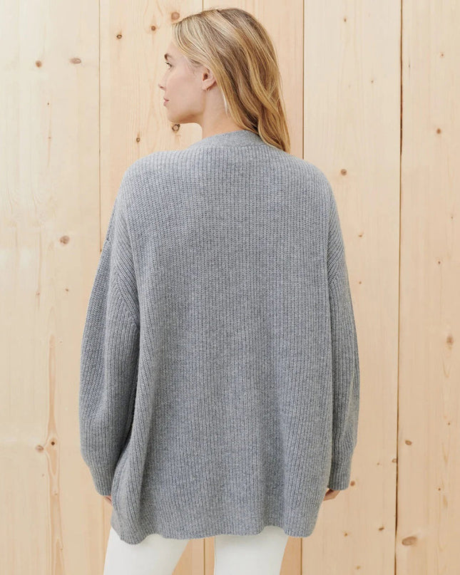 Harper | Women's Oversized Cardigan V-Neck Button Front Knit