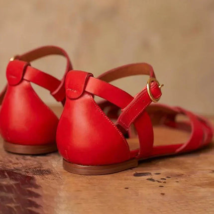 Hayden | Strappy Flat Ankle Strap Sandals