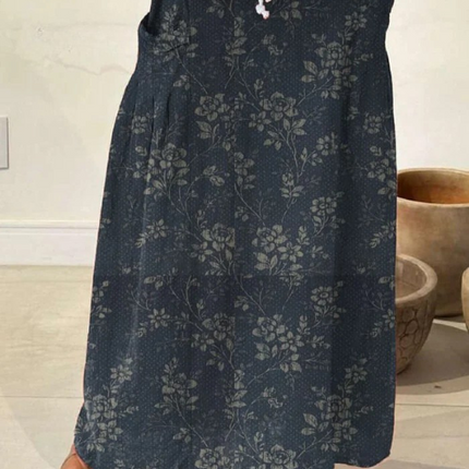 Hazel | Floral Print Pocket Midi Skirt