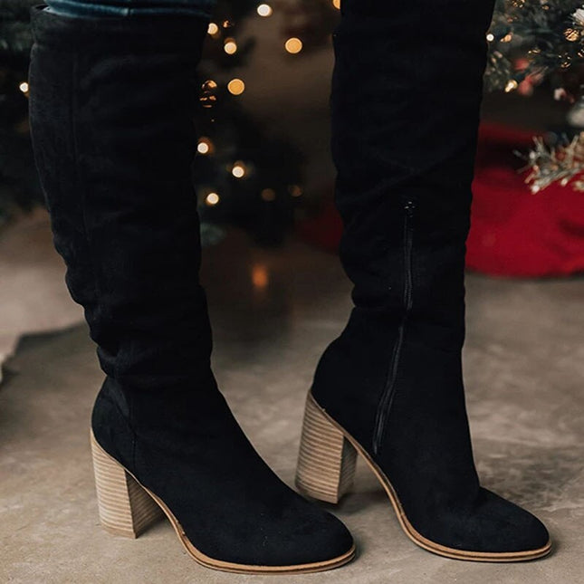 Eliana | Women's Boots – Knee-High Block Heel Boots